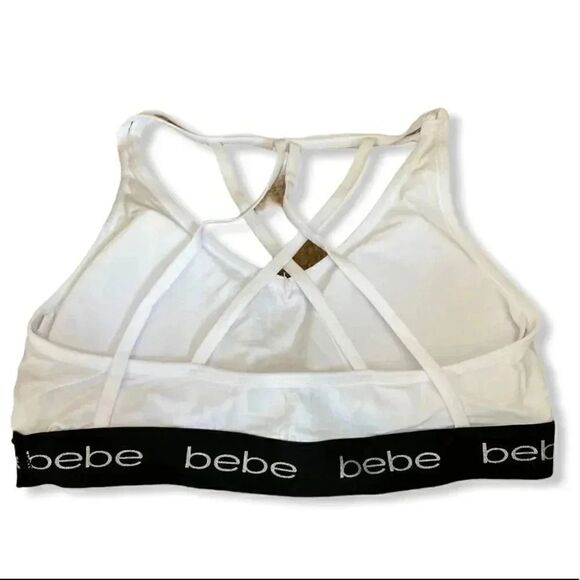 BEBE Cage Back Lounge Womens Bra (NWT) SZ L - Picture 2 of 3